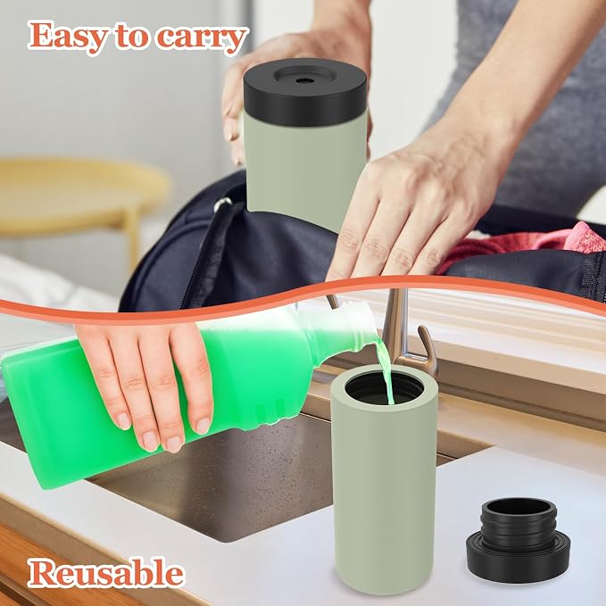 Silicone Dish Soap Dispenser, Reusable Dish Soap Bottle, Refillable Dish Soap - Image 4