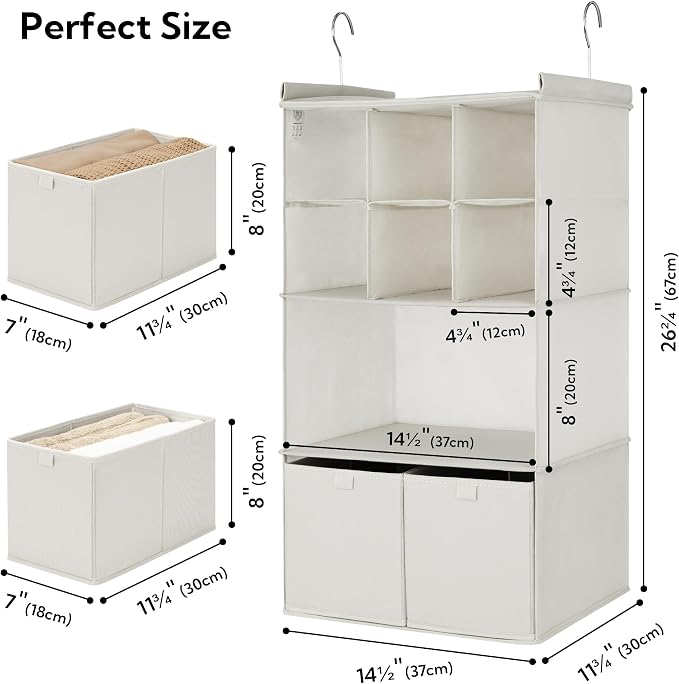 GRANNY SAYS 4-Shelf Hanging Closet Organizer - Image 3