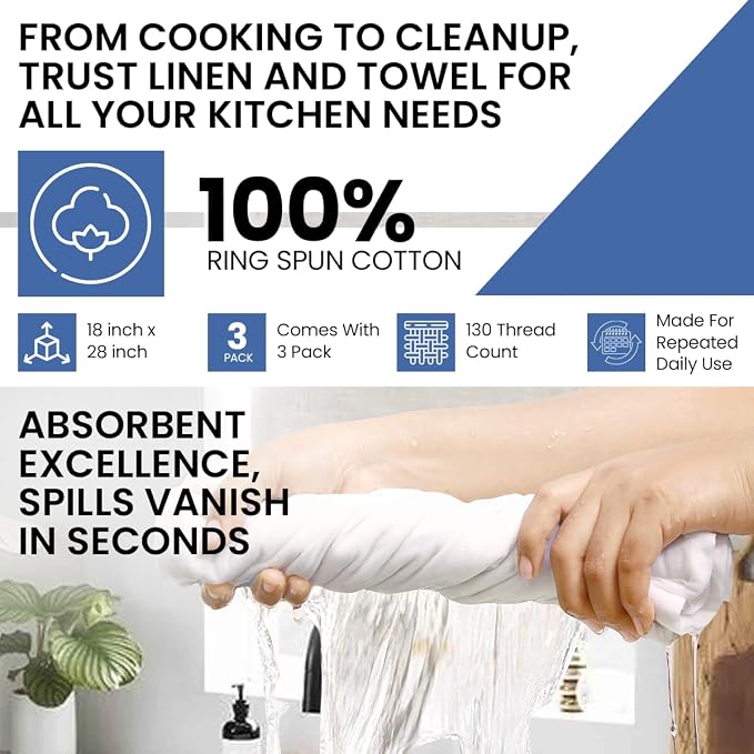 LITO LINEN AND TOWEL Flour Sack Tea Towels - Image 8