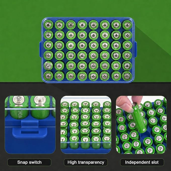 ALCYON Plastic Battery Storage Organizer - Image 2