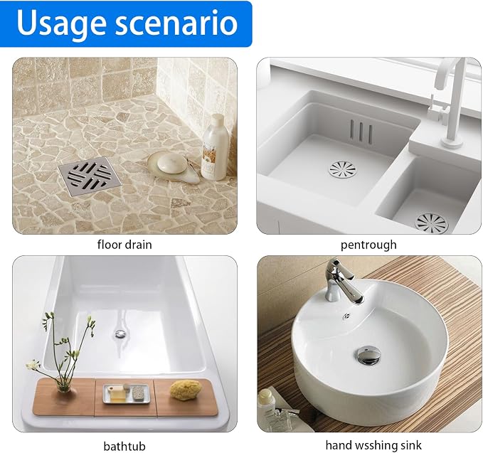 50Pcs Disposable Floor Drain Sticker, Shower Drain Hair Catcher, Hair Drain - Image 2