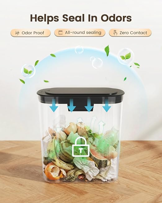 TIPGO 5 Gallon Automatic Bathroom Trash Can - Image 5