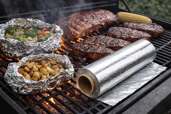 18" x 500' Heavy Duty Aluminum Foil Roll, Food Safe Commerical Grade Extra - Image 6