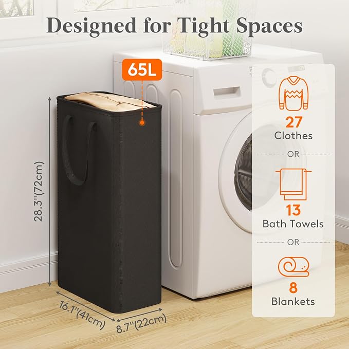 Lifewit Slim Collapsible Laundry Basket - Image 2