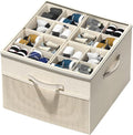 Aokeyee Shoe Organizer for Closet, Foldable Shoe Storage Organizer Box Bin by Aokeyee