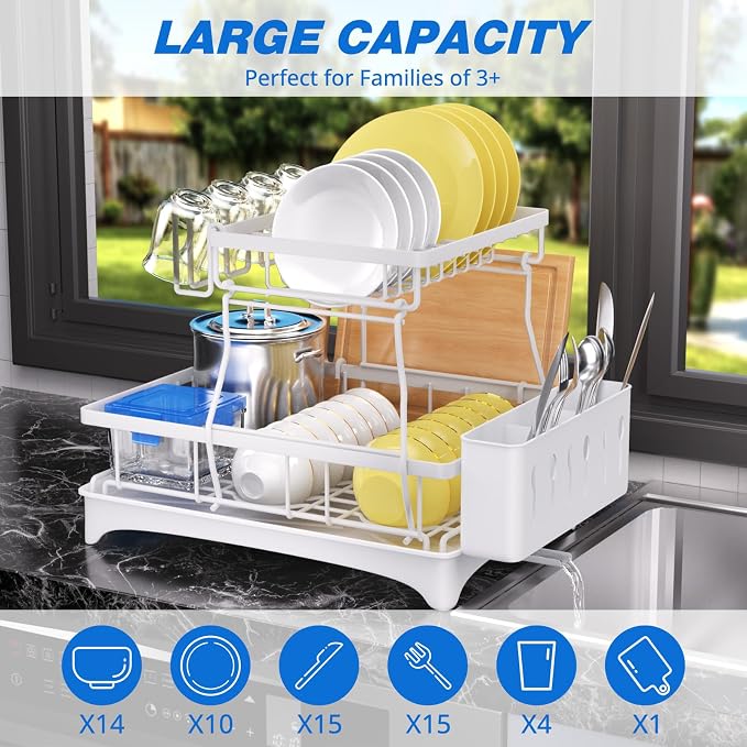2-Tier Dish Drying Rack - Image 2