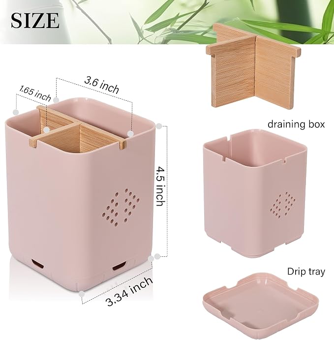 Toothbrush Holders for Bathrooms, Electric Toothbrush Holder, 3 Slot Vanity - Image 6