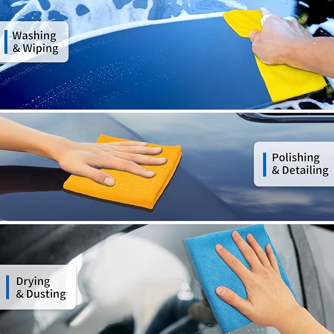 Microfiber Cleaning Cloth, 150 Pack Cleaning Rags Microfiber Towel Bulk - Image 5
