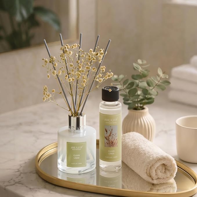 Reed Diffuser Oil Refill/Clean Linen/3.38 oz/1 Pack/Air Freshener & - Image 6