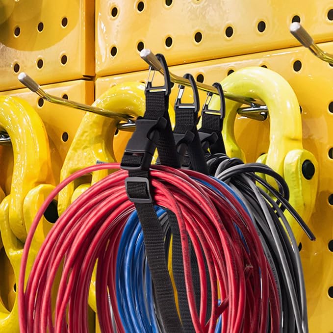 1 Pack Adjustable Extension Cord Holder Straps, Heavy Duty Triangle Clips - Image 5