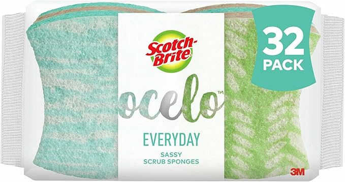 Scotch-Brite ocelo Non-Scratch Scrub Sponges, 32 Pack | Kitchen Sponges by Unknown