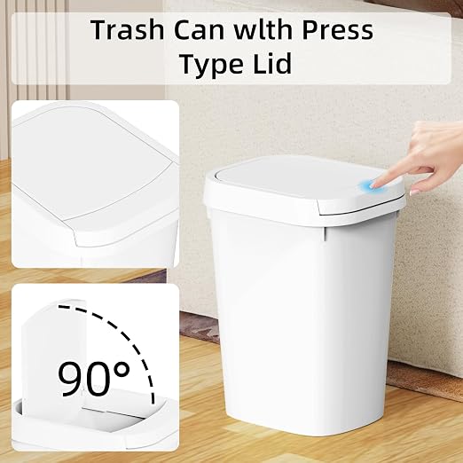 KSSKSS 3 Pack Bathroom Small Trash Can - Image 7