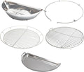 SnS Grills Slow ‘N Sear® 5-Piece Cooking System - Patented Charcoal Basket with Removeable Water Reservoir, EasySpin Grate, Drip Pan for Low ‘N Slow Smoking & Charcoal Grilling on Big Green Egg XL