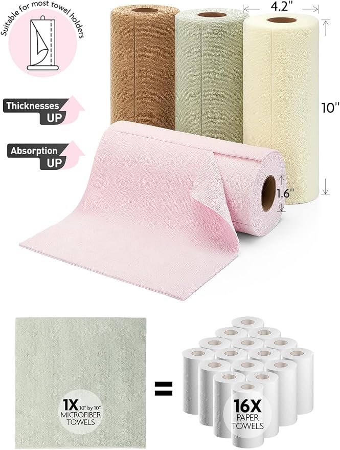 Fantasticlean Kitchen Towels Roll, 80 Sheets - Image 9