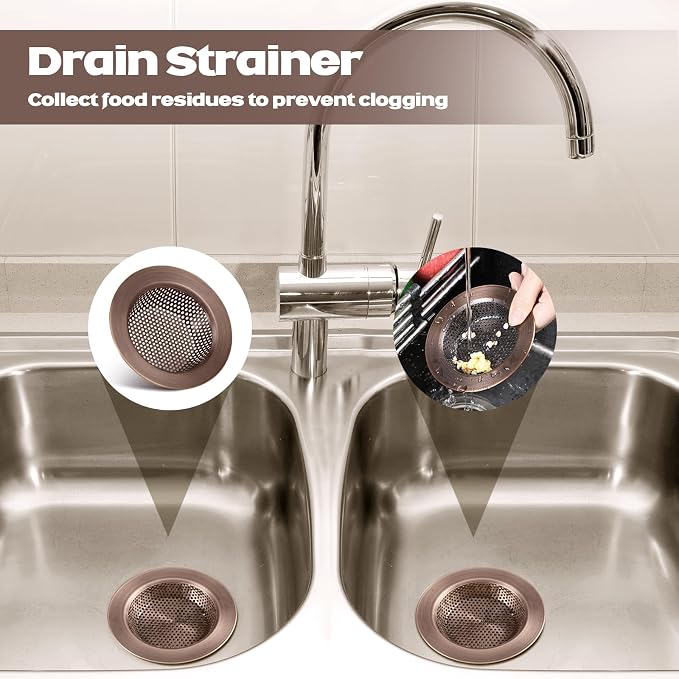 Retisee 2 Pcs Kitchen Sink Drain Strainer 4.4 Inch - Image 4