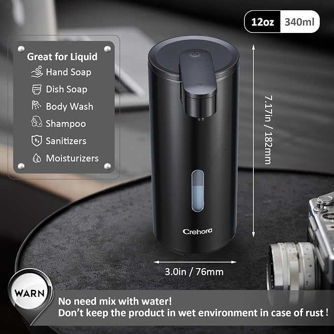 Automatic Soap Dispenser Touchless, 12oz/340ml, Waterproof | Dish Soap Dispenser - Image 4