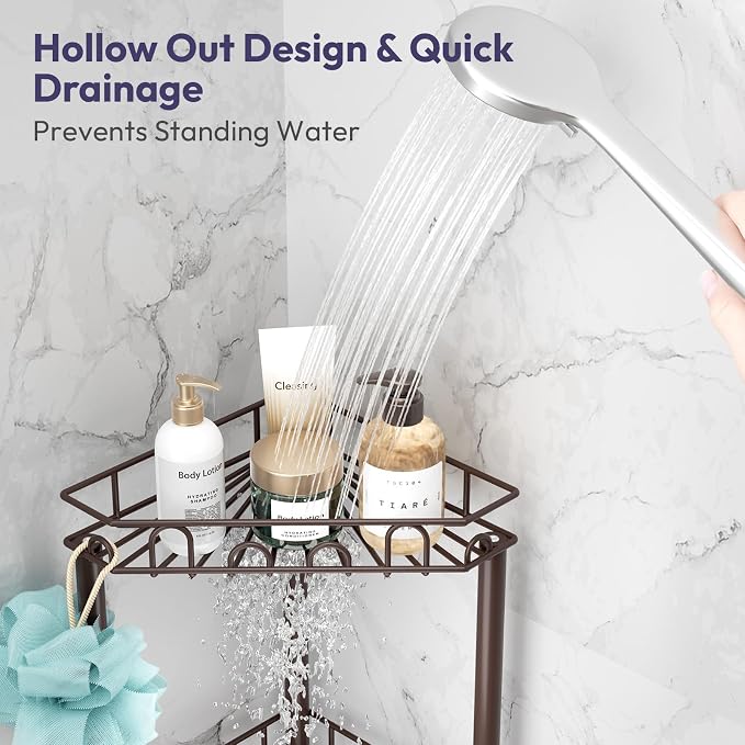 SWTYMIKI Standing Shower Caddy Corner - Image 3