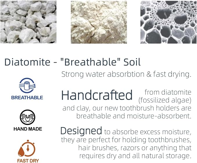 Fast-Drying Diatomite Toothbrush Holder - Image 8