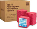 Microfiber Wholesale Bulk 16" x 16" All Purpose Towels Case Quantity | Large | by MicrofiberWholesale