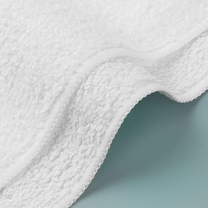 Orighty Washcloths Bulk, 50 Pack Microfiber Face Towels, 12x12 Inch White - Image 4