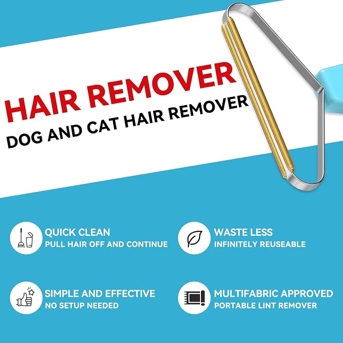 Carpet Rake, Lint Remover, Pet Hair Remover - Image 3