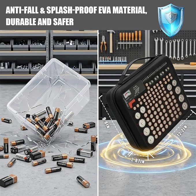 Comecase Battery Organizer Storage Case - Image 6