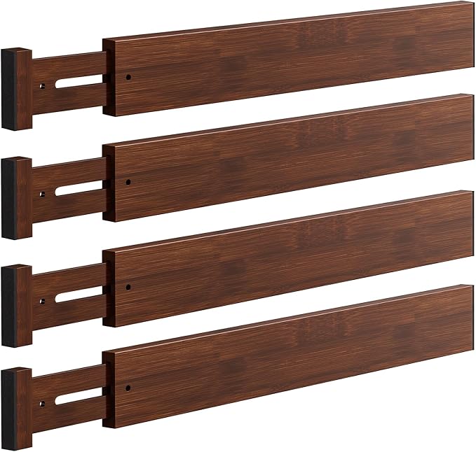 4 PCS Drawer Divider, 2.3" High Expandable Separators by Unknown