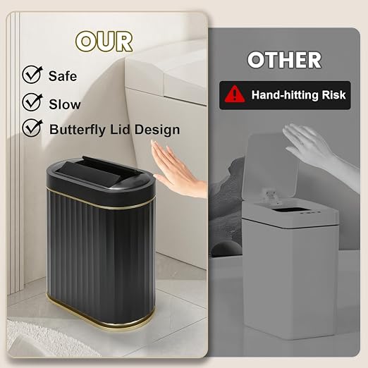 ELPHECO Motion Sensor Bathroom Trash Can - Image 5