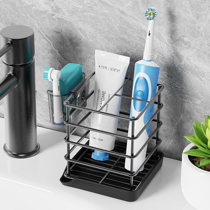 Toothbrush Holders, Bathroom Storage Organizer - Image 2