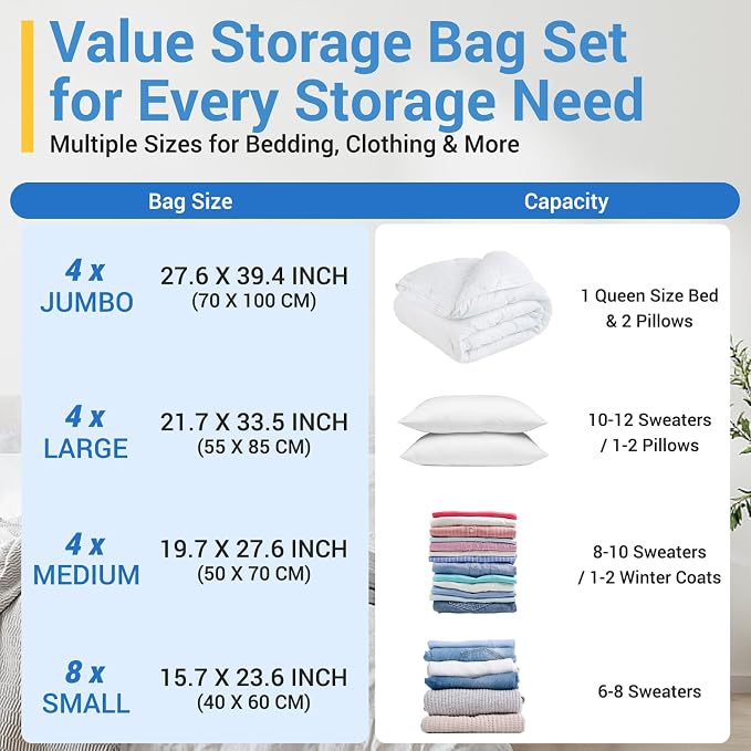 80% Space Saver Vacuum Storage Bags - Image 8