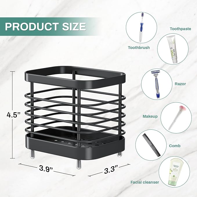 Stainless Steel Electric Toothbrush Holder - Image 2