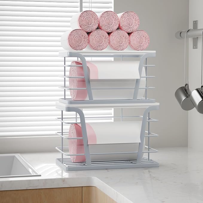TIDIIABODE 2 Pack Gray Trash Bag Organizer - Image 7