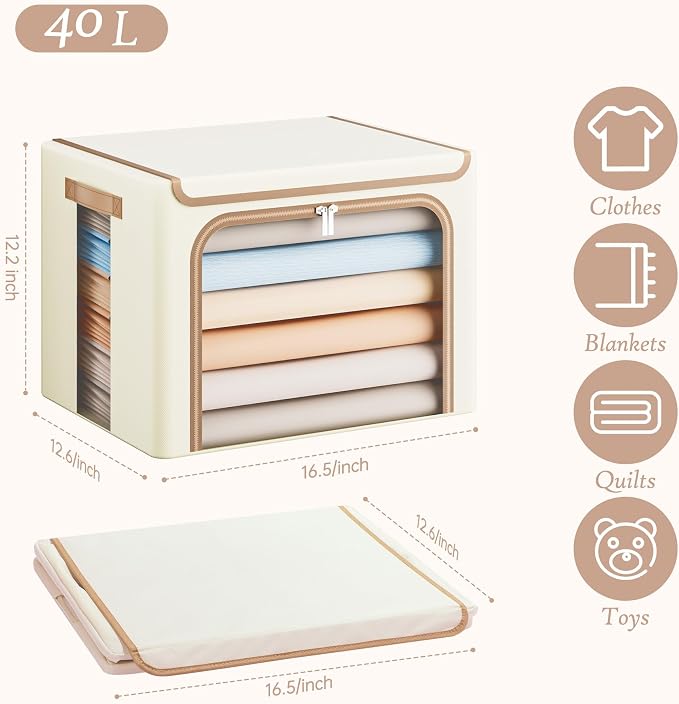 Yecaye Clothes Storage Bins - Image 2