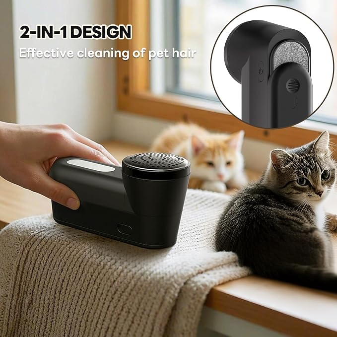 Lint Remover for Clothes Shaver Pill Remover Rechargeable Fabric Shaver 2-Speed - Image 5