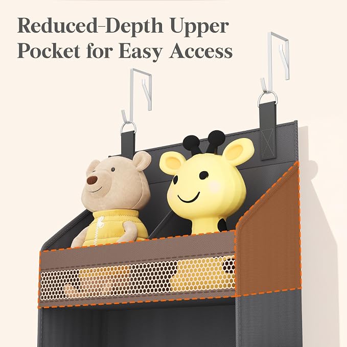 Lifewit 4 Tier Over the Door Organizer, Diaper Hanging Storage - Image 7