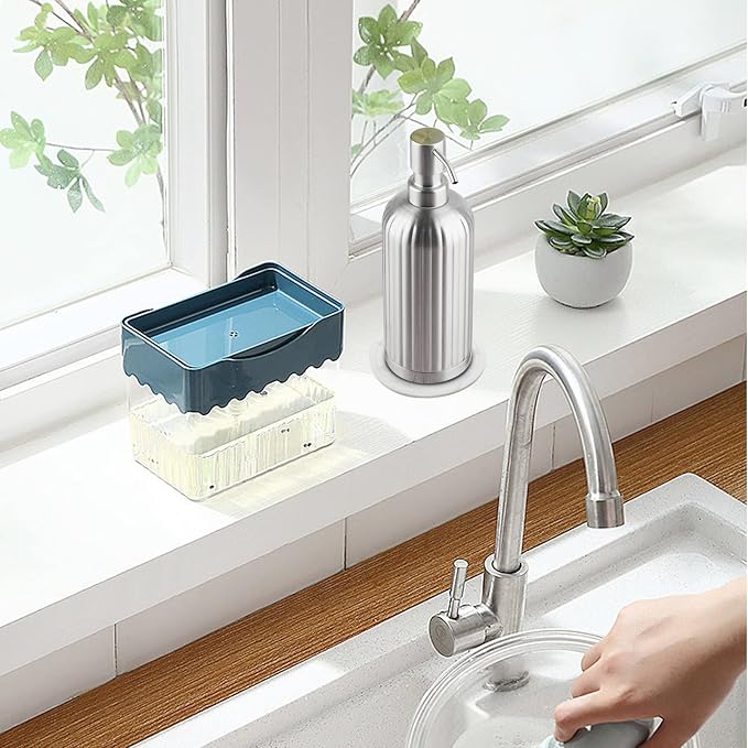 AUMIO Stripe Design Dish Soap Dispenser - Image 5
