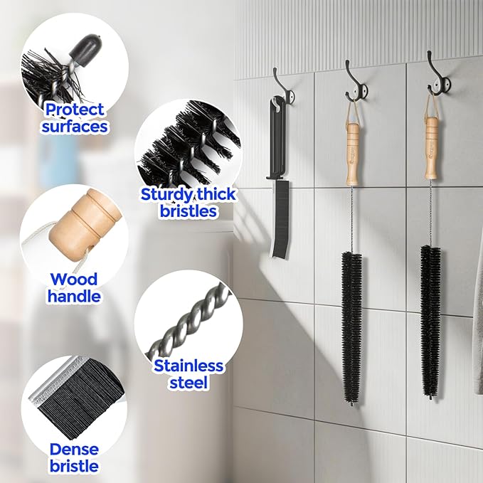 Holikme Dryer Vent Cleaner Kit, Flexible Nylon Bristles - Image 5