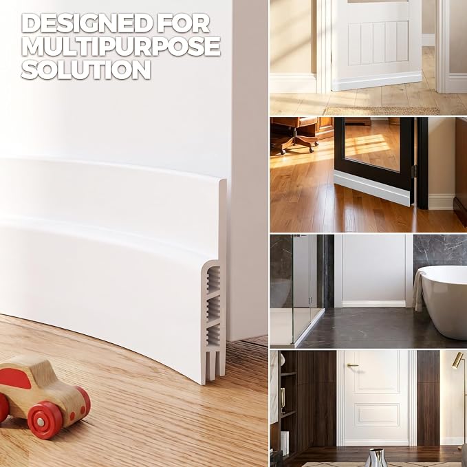 Holikme Door Draft Stopper 6-Pack, Under Door Seal - Image 5