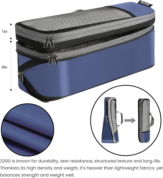 BAGAIL 4 Set/6 Set/8 Set Compression Packing Cubes Travel Accessories - Image 6