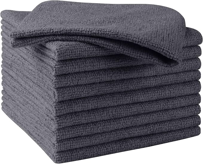 HOMEXCEL Microfiber Cleaning Cloth 10PK, Towels by HOMEXCEL
