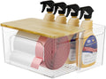 spospo Trash Bag Holder 2-in-1 Under Sink Organizer by SPOSPO