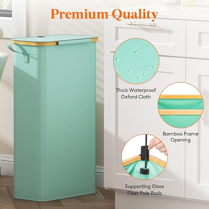 Lifewit 65L Slim Laundry Hamper - Image 7