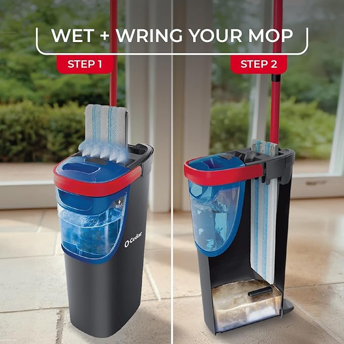 O-Cedar Genuine H2prO Mop Pad Replacement | Microfiber Refill | Machine - Image 2