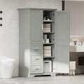 62.2" Wide Storage Cabinet Pantry Cupboard with Doors and Drawers for Home Kitchen, Bathroom and Living Room, Adjustable Shelf, White