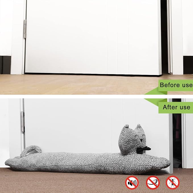36 Inch 3LB Heavy Duty Under Door Draft Stopper, Decorative Soundproof Door - Image 7