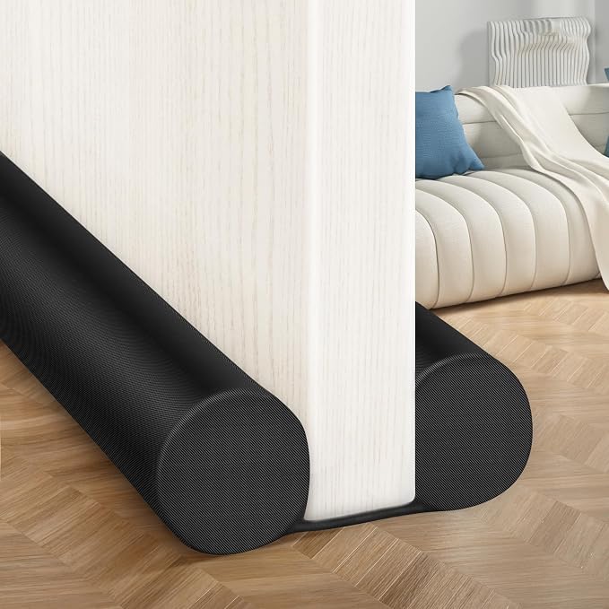 MAXTID Door Draft Stopper for Bottom of Doors Large Door Sweep 34" Black | - Image 8