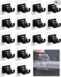 Curtain Rod Brackets No Drilling 16 Pack, Self Adhesive Hooks, Shower Rods & by Tendiren