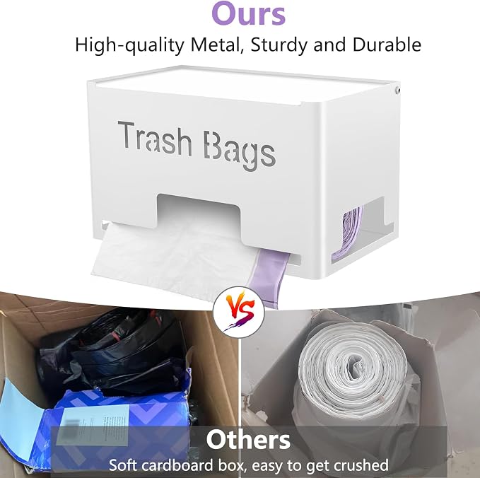 STWWO Extra Large Trash Bag Holder, Garbage Bag Dispenser Holder, Metal Trash - Image 3