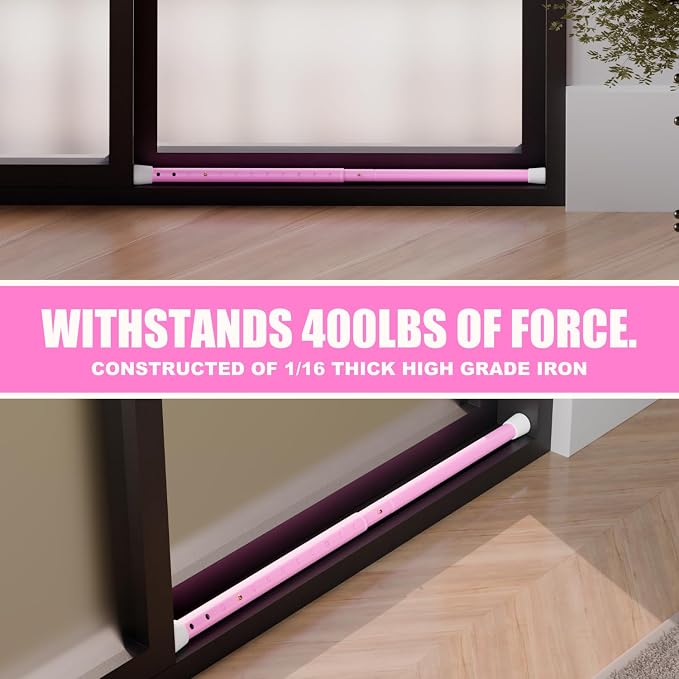 SECURITYMAN 3-in-1 Door Security Bar, Security Door Stoppers & Door Barricade – - Image 6