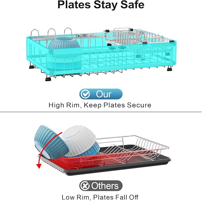 GSlife Large Capacity Dish Rack - Image 9